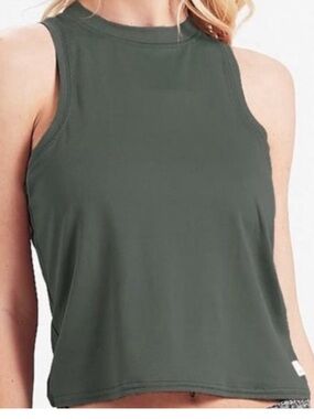 Vuori Energy Tank Dark Army Green XS Lightweight Performance Top Like New